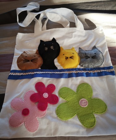 Personnages et tote-bag feutrine-2